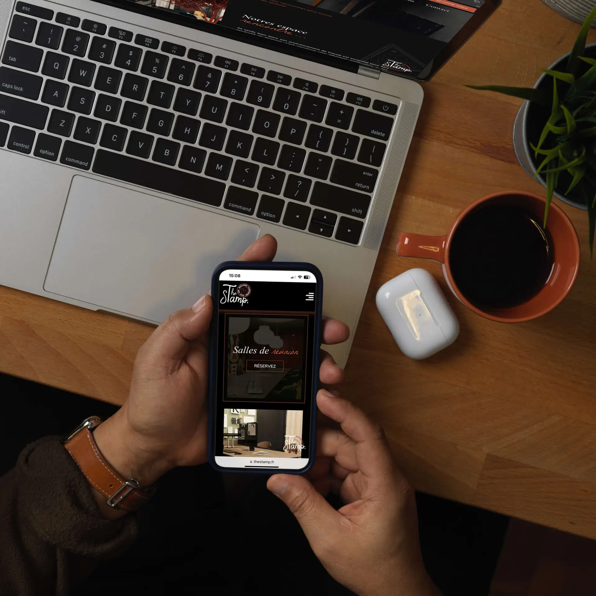 The stam, brasserie et espaces de coworking à Saint-Brieuc, création du site internet par l'agence de communication Shebam à Dinan, Bretagne