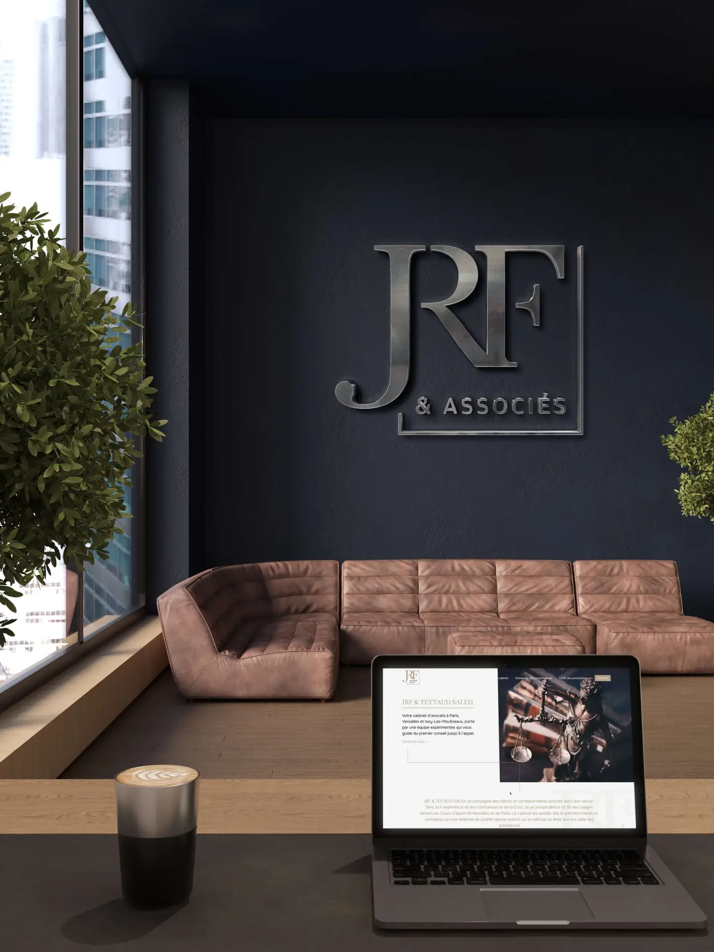 JRF Avocats, refonte de l'identité visuelle, et refonte du site internet, avocats à Paris, par agence Shebam, à Dinan, Bretagne